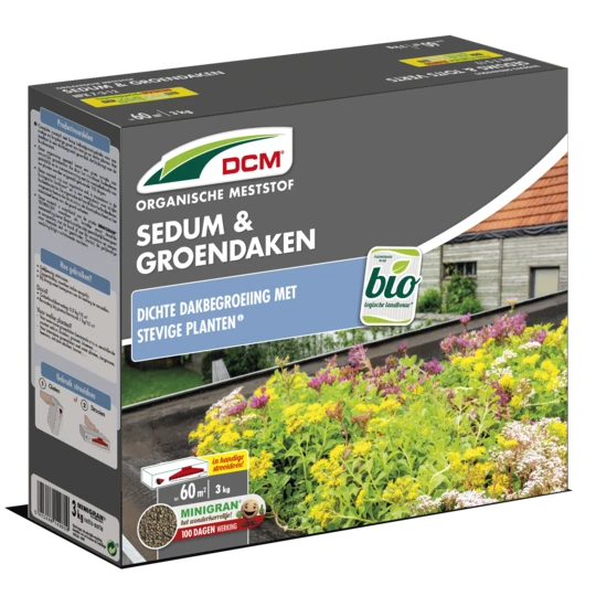 DCM Meststof Sedum & Groendaken – 3KG/60m2 1 DCM Meststof Sedum & Groendaken – 3KG/60m2